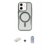MARSİLYAN™- iPhone 11 Kılıf Yadigar Klasik Özel Seri - Siyah Joko Magic 5D Cam + Renkli Kamera Lens Koruma Cam - TU