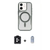 MARSİLYAN™- iPhone 11 Kılıf Yadigar Klasik Özel Seri - Siyah Joko Magic 5D Cam + PVD Metal Kamera Lens - SH
