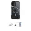 MARSİLYAN™- iPhone 11 Kılıf Yadigar Klasik Özel Seri - Siyah Joko Magic 5D Cam + Renkli Kamera Lens Koruma Cam - YL