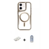 MARSİLYAN™- iPhone 11 Kılıf Yadigar Klasik Özel Seri - Siyah Joko Magic 5D Cam + Renkli Kamera Lens Koruma Cam - YL