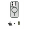 MARSİLYAN™- iPhone 11 Kılıf Yadigar Klasik Özel Seri - Siyah Joko Magic 5D Hayalet Cam + Kamera Lens Koruma Cam - SF