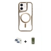 MARSİLYAN™- iPhone 11 Kılıf Yadigar Klasik Özel Seri - Siyah Joko Magic 5D Hayalet Cam + Pers Alüminyum Kamera Lens - LT