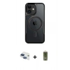 MARSİLYAN™- iPhone 11 Kılıf Yadigar Klasik Özel Seri - Siyah Joko Magic 5D Hayalet Cam + Pers Alüminyum Kamera Lens - LT