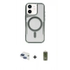 MARSİLYAN™- iPhone 11 Kılıf Yadigar Klasik Özel Seri - Siyah Joko Magic 5D Hayalet Cam + Pers Alüminyum Kamera Lens - LT