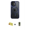 MARSİLYAN™- iPhone 11 Kılıf Yadigar Klasik Özel Seri - Siyah Joko Magic 5D Hayalet Cam + Rainbow Kamera Lens Koruma Cam - KI