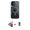 MARSİLYAN™- iPhone 11 Kılıf Yadigar Klasik Özel Seri - Siyah Joko Magic 5D Hayalet Cam + Raze Metal Kamera Lens - SH