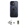 MARSİLYAN™- iPhone 11 Kılıf Yadigar Klasik Özel Seri - Siyah Joko Magic 5D Hayalet Cam + Raze Metal Kamera Lens - GS