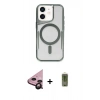 MARSİLYAN™- iPhone 11 Kılıf Yadigar Klasik Özel Seri - Siyah Joko Magic 5D Hayalet Cam + Raze Metal Kamera Lens - SH
