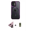 MARSİLYAN™- iPhone 11 Kılıf Yadigar Klasik Özel Seri - Siyah Joko Magic 5D Hayalet Cam + Raze Metal Kamera Lens - SH