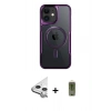 MARSİLYAN™- iPhone 11 Kılıf Yadigar Klasik Özel Seri - Siyah Joko Magic 5D Hayalet Cam + Raze Metal Kamera Lens - GS