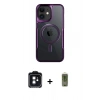 MARSİLYAN™- iPhone 11 Kılıf Yadigar Klasik Özel Seri - Siyah Joko Magic 5D Hayalet Cam + PVD Metal Kamera Lens - SH