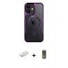 MARSİLYAN™- iPhone 11 Kılıf Yadigar Klasik Özel Seri - Siyah Joko Magic 5D Hayalet Cam + Renkli Kamera Lens Koruma Cam - YL