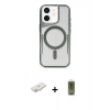 MARSİLYAN™- iPhone 11 Kılıf Yadigar Klasik Özel Seri - Siyah Joko Magic 5D Hayalet Cam + Renkli Kamera Lens Koruma Cam - YL