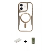 MARSİLYAN™- iPhone 11 Kılıf Yadigar Klasik Özel Seri - Siyah Joko Magic 5D Hayalet Cam + Renkli Kamera Lens Koruma Cam - YL