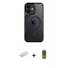MARSİLYAN™- iPhone 11 Kılıf Yadigar Klasik Özel Seri - Siyah Joko Magic 5D Hayalet Cam + Renkli Kamera Lens Koruma Cam - YL