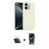 MARSİLYAN™- iPhone 11 Kılıf Yankı Form Serisi - Şeffaf 360 Full Body Arka Koruyucu + Kamera Lens Koruma Cam - SF