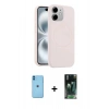 MARSİLYAN™- iPhone 11 Kılıf Yankı Form Serisi - Şeffaf 360 Full Body Arka Koruyucu + Neon Fosforlu Kamera Lens - MI