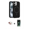MARSİLYAN™- iPhone 11 Kılıf Yankı Form Serisi - Şeffaf 360 Full Body Arka Koruyucu + Pers Alüminyum Kamera Lens - KI