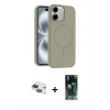 MARSİLYAN™- iPhone 11 Kılıf Yankı Form Serisi - Şeffaf 360 Full Body Arka Koruyucu + Pers Alüminyum Kamera Lens - LT