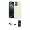 MARSİLYAN™- iPhone 11 Kılıf Yankı Form Serisi - Şeffaf 360 Full Body Arka Koruyucu + Pers Alüminyum Kamera Lens - LT