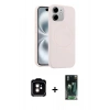 MARSİLYAN™- iPhone 11 Kılıf Yankı Form Serisi - Şeffaf 360 Full Body Arka Koruyucu + PVD Metal Kamera Lens - TU
