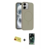 MARSİLYAN™- iPhone 11 Kılıf Yankı Form Serisi - Şeffaf 360 Full Body Arka Koruyucu + Rainbow Kamera Lens Koruma Cam - KI