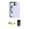 MARSİLYAN™- iPhone 11 Kılıf Yankı Form Serisi - Şeffaf 360 Full Body Arka Koruyucu + Rainbow Kamera Lens Koruma Cam - KI
