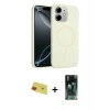 MARSİLYAN™- iPhone 11 Kılıf Yankı Form Serisi - Şeffaf 360 Full Body Arka Koruyucu + Rainbow Kamera Lens Koruma Cam - KI