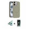 MARSİLYAN™- iPhone 11 Kılıf Yankı Form Serisi - Şeffaf 360 Full Body Arka Koruyucu + Raze Metal Kamera Lens - MI