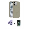 MARSİLYAN™- iPhone 11 Kılıf Yankı Form Serisi - Şeffaf 360 Full Body Arka Koruyucu + Raze Metal Kamera Lens - MR