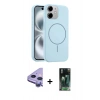 MARSİLYAN™- iPhone 11 Kılıf Yankı Form Serisi - Şeffaf 360 Full Body Arka Koruyucu + Raze Metal Kamera Lens - MR