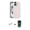 MARSİLYAN™- iPhone 11 Kılıf Yankı Form Serisi - Şeffaf 360 Full Body Arka Koruyucu + Renkli Kamera Lens Koruma Cam - TU