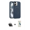 MARSİLYAN™- iPhone 11 Kılıf Yankı Form Serisi - Şeffaf Pasifik Cam Ekran Koruyucu + Kamera Lens Koruma Cam - SF