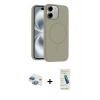 MARSİLYAN™- iPhone 11 Kılıf Yankı Form Serisi - Şeffaf Pasifik Cam Ekran Koruyucu + Pers Alüminyum Kamera Lens - GI
