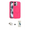 MARSİLYAN™- iPhone 11 Kılıf Yankı Form Serisi - Şeffaf Pasifik Cam Ekran Koruyucu + Pers Alüminyum Kamera Lens - GD