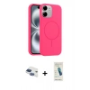 MARSİLYAN™- iPhone 11 Kılıf Yankı Form Serisi - Şeffaf Pasifik Cam Ekran Koruyucu + Pers Alüminyum Kamera Lens - LT
