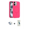 MARSİLYAN™- iPhone 11 Kılıf Yankı Form Serisi - Şeffaf Pasifik Cam Ekran Koruyucu + Pers Alüminyum Kamera Lens - GI