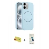 MARSİLYAN™- iPhone 11 Kılıf Yankı Form Serisi - Şeffaf Pasifik Cam Ekran Koruyucu + Rainbow Kamera Lens Koruma Cam - KI