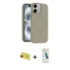 MARSİLYAN™- iPhone 11 Kılıf Yankı Form Serisi - Şeffaf Pasifik Cam Ekran Koruyucu + Rainbow Kamera Lens Koruma Cam - KI
