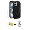 MARSİLYAN™- iPhone 11 Kılıf Yankı Form Serisi - Şeffaf Pasifik Cam Ekran Koruyucu + Rainbow Kamera Lens Koruma Cam - KI