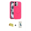 MARSİLYAN™- iPhone 11 Kılıf Yankı Form Serisi - Şeffaf Pasifik Cam Ekran Koruyucu + Rainbow Kamera Lens Koruma Cam - KI