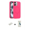 MARSİLYAN™- iPhone 11 Kılıf Yankı Form Serisi - Şeffaf Pasifik Cam Ekran Koruyucu + Renkli Kamera Lens Koruma Cam - TU