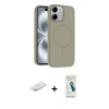 MARSİLYAN™- iPhone 11 Kılıf Yankı Form Serisi - Şeffaf Pasifik Cam Ekran Koruyucu + Renkli Kamera Lens Koruma Cam - SI