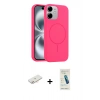 MARSİLYAN™- iPhone 11 Kılıf Yankı Form Serisi - Şeffaf Pasifik Cam Ekran Koruyucu + Renkli Kamera Lens Koruma Cam - YL