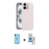 MARSİLYAN™- iPhone 11 Kılıf Yankı Form Serisi - Şeffaf Royal Nano Ekran Koruyucu + Neon Fosforlu Kamera Lens - TU