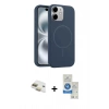 MARSİLYAN™- iPhone 11 Kılıf Yankı Form Serisi - Şeffaf Royal Nano Ekran Koruyucu + Pers Alüminyum Kamera Lens - GD