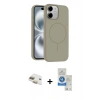 MARSİLYAN™- iPhone 11 Kılıf Yankı Form Serisi - Şeffaf Royal Nano Ekran Koruyucu + Pers Alüminyum Kamera Lens - GD