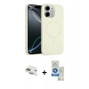 MARSİLYAN™- iPhone 11 Kılıf Yankı Form Serisi - Şeffaf Royal Nano Ekran Koruyucu + Pers Alüminyum Kamera Lens - GD