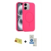 MARSİLYAN™- iPhone 11 Kılıf Yankı Form Serisi - Şeffaf Royal Nano Ekran Koruyucu + Rainbow Kamera Lens Koruma Cam - KI