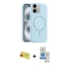 MARSİLYAN™- iPhone 11 Kılıf Yankı Form Serisi - Şeffaf Royal Nano Ekran Koruyucu + Rainbow Kamera Lens Koruma Cam - KI